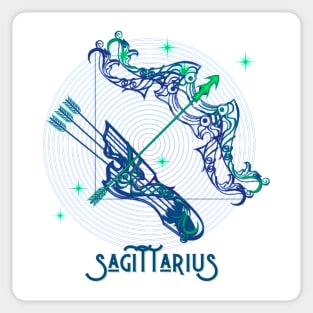 Vibrant Zodiac Sagittarius Sticker